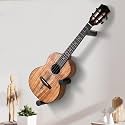 Ukulele Horizontal Hangers for Wall Wooden Wall Mount (Black)