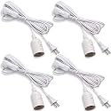 UL 15Ft Extension Hanging Lantern Cord Cable JACKYLED 4-Pack
