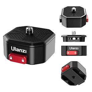 ulanzi claw quick release plate tripod qr camera mount adapter quick setup kit with 143939 screw for canonsonynikon cameraszhiyunfeiyudjimoza stablizers switch between tripodmonopodslider