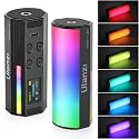 ULANZI RGB Light Wand, 360° Full Color Magnetic Mini Light Stick for Video Photography, 2500-9000K 2000mAh Rechargeable Handheld LED Light Tube for Painting Vlog TikTok YouTube