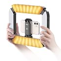 ULANZI Smartphone Video Rig with Light, 8500k Handheld Phone Stabilizer with Light for Video Recording, 8000mAh Cell Phone Selfie Ring Lights for Filmmaking Live Steam TikTok YouTube Video Recording