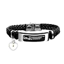 Uloveido Leather Wristbands Bracelet Faith Small AS A Mustard Seed Can Move Mountains Matthew 17:20