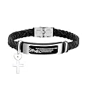 Uloveido Leather Wristbands Bracelet Faith Small AS A Mustard Seed Can Move Mountains Matthew 17:20