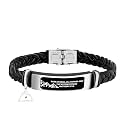 Uloveido Leather Wristbands Bracelet Faith Small AS A Mustard Seed Can Move Mountains Matthew 17:20