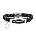 Uloveido Leather Wristbands Bracelet Faith Small AS A Mustard Seed Can Move Mountains Matthew 17:20
