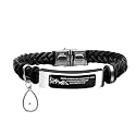 Uloveido Leather Wristbands Bracelet Faith Small AS A Mustard Seed Can Move Mountains Matthew 17:20