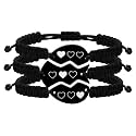 Uloveido Mom Dad Daughter Best Friends Forever Bitch 1/2/3 Family Friendship Bracelets for Mother Daddy Daughter Best Friends