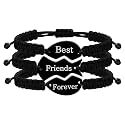 Uloveido Mom Dad Daughter Best Friends Forever Bitch 1/2/3 Family Friendship Bracelets for Mother Daddy Daughter Best Friends