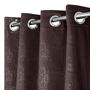 decorative premium blackout curtains for bedroom  100 light blocking thermal insulated window panels  energy efficient noise reducing drapes  9x4 feet set of 3 coffee