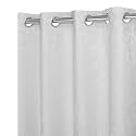 Premium Jacquard Room Darkening Curtains 8 Feet Set of 2 | Heavy Textured Window Drapes for Living Room &amp; Bedroom | Elegant Door Curtains | Light Blocking Home Décor Panels Off White