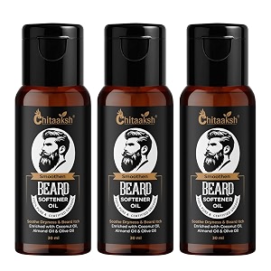 ultimate beard hydration amp softening oil - 100 natural blend with coconut olive amp almond oils for healthy beard growth - 30ml pack of 3