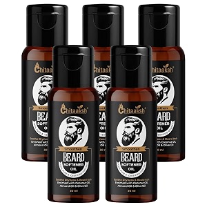 ultimate beard hydration amp softening oil - 100 natural blend with coconut olive amp almond oils for healthy beard growth - 30ml pack of 5