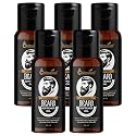 Ultimate Beard Hydration & Softening Oil - 100% Natural Blend with Coconut, Olive & Almond Oils for Healthy Beard Growth - 30ml (Pack Of 5)