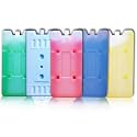 ULTIMATE FREEZER Cooler Ice Gel Pack Pads, Fully Sealed & Leakproof Design, Long Lasting Cooling, Ice Pack for Multipurpose Uses, 05 PCS, Multicolor