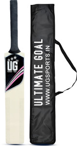 ultimate goal cricket tennis bat with cover  lightweight  durable  men size - 6 poplar willow cricket  bat for 12 - 14 yrs