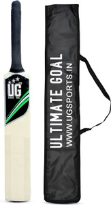 ultimate goal cricket tennis bat with cover  lightweight  durable  men size - 6 poplar willow cricket  bat for 12 - 14 yrs
