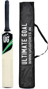 ultimate goal cricket tennis bat with cover  lightweight  durable  men size - full size poplar willow cricket  bat for 15 yrs
