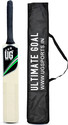 ULTIMATE GOAL Cricket Tennis Bat with Cover | Lightweight & Durable | Men (Size - Full Size) Poplar Willow Cricket  Bat For 15+ Yrs