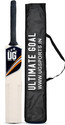ULTIMATE GOAL Cricket Tennis Bat with Cover | Lightweight & Durable | Men (Size - 6) Poplar Willow Cricket  Bat For 12 - 14 Yrs