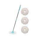 PRANAY'S KLEANUP Ultimate Mop Stick | 360° Rotating | Microfiber Head | Wet-Dry | Turquoise