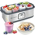 Ultimate Probiotic Yogurt Maker with TruTemp™ Adjustable Temperature & Time Control, Make Trillions of Live Probiotics for Gut Health, ULTIMATE LIFETIME WARRANTY, Wellness Gifts for Men & Women