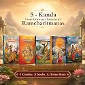 The Valmiki's Ultimate Ramayan Kanda ( रामायण )5 Books Set | Goswami Tulsidas, Ramcharitmanas | Aranya | Kishkindha | Sunderkand | Lanka Kanda | Bal ... & Sanskrit Language | Gift Hamper for Diwali