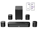 ULTIMEA 4.1ch Sound Bar for Smart TV with Subwoofer, Peak Power 200W, 2-in-1 Detachable Soundbar for TV, Bluetooth 5.3, Bass Adjustable, 3 EQ Modes TV Sound Bar, HDMI ARC/Optical/Aux, Apollo S50