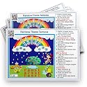 Monsoon Sawan Tambola Tickets | Rainbow Theme Housie Tambola Themed Bingo Game| Kitty Party Theme Housie Tickets | English | for Family &amp; Friends (Set of 15 Tickets)