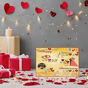 anniversary tambola tickets  red and golden hearts theme housie tambola themed bingo game  kitty party theme housie tickets  english  for family amp friends set of 15 tickets