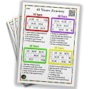 Anniversary Tambola Tickets | 40th Anniversary Theme Housie Tambola Themed Bingo Game | Kitty Party Theme Housie Tickets | English | for Family &amp; Friends (Set of 15 Tickets)