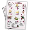 Birthday Tambola Tickets | Mom's Birthday Theme Housie Tambola Themed Bingo Game | Kitty Party Theme Housie Tickets | English | for Family &amp; Friends (Set of 15 Tickets)