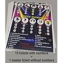 Dance Deewane Theme Tambola Tickets | Dance Bingo Housie Game Cards for Kitty Party, Friends & Family Gatherings (English) (Set of 15 Tickets)