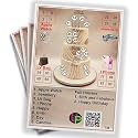 Birthday Tambola Tickets | 50th Birthday Cake Theme Housie Tambola Themed Bingo Game | Kitty Party Theme Housie Tickets | English | for Family & Friends (Set of 15 Tickets)