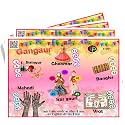 Holi Theme Tambola Tickets | Gangaur Pink Housie Tambola Themed Bingo Game| Kitty Party Theme Housie Tickets | English | for Family &amp; Friends (Set of 15 Tickets)