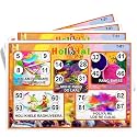 Holi Tambola Tickets | Holi Hai Colorful Theme Tambola Bingo Housie Tickets | English | for Kitty Party Game &amp; Family Gatherings | Bingo Housie Cards (Set of 15 Tickets)