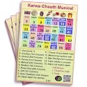 Karwa Chauth Tambola Tickets - Musical Theme - English | Fun &amp; Festive Game Cards for Karwa Chauth Celebrations for Family &amp; Friends | Set of 15 Tickets