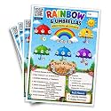 Monsoon Sawan Tambola Tickets - Umbrella Theme - English | Festive &amp; Fun Bingo Housie Cards for Rainy Season Celebrations | for Kitty Parties &amp; Themed Events (Set of 15 Tickets)