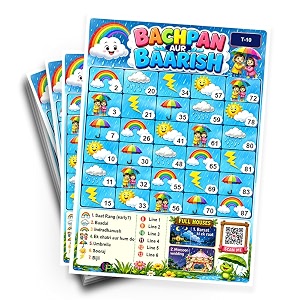monsoon theme tambola tickets bachpan aur barish english