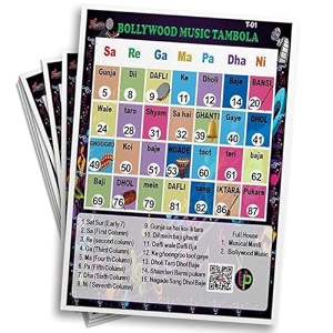 tickets  bollywood theme tambola musical edition tickets  english  fun amp engaging bingo housie game  bollywood fans  cards for kitty party games set of 15 tickets