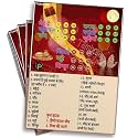 Tickets - Red Karwa Chauth Theme in Hindi | Design for Bingo Housie Game Party | Fun &amp; Engaging Cards for Kitty Parties and Events (Set of 15 Tickets)