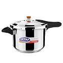 Ultra Duracook Pressure Cooker 6.5 Litre | AISI 304 Food Grade Stainless Steel Cooker | 10 Years Warranty | High Impact 3-Layer Composite Base | Froth Collector | Injection Moulded Bakelite Handle