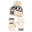 Ultra Game Youth NFL Official Super Soft Cable Knit Winter Beanie Knit Hat with Extra Warm Touch Screen Gloves
