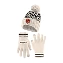 Ultra Game Youth NFL Official Super Soft Cable Knit Winter Beanie Knit Hat with Extra Warm Touch Screen Gloves