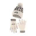 Ultra Game Youth NFL Official Super Soft Cable Knit Winter Beanie Knit Hat with Extra Warm Touch Screen Gloves