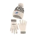 Ultra Game Youth NFL Official Super Soft Cable Knit Winter Beanie Knit Hat with Extra Warm Touch Screen Gloves