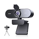 Ultra HD 4K Webcam for PC with Tripod, PDAF & CDAF Dual-autofocus, Face Cam