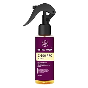ultra hold c100 pro solvent spray 118ml  citrus-based hair patch glue remover  fast-acting wig adhesive amp hair patch tape remover spray  hair patch residue cleaner for men amp women