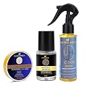 Hair Patch Care Trio – Waterproof Cotton tape (1"×20 Yards/18 Meters), C100 Remover Solvent Spray 118ml &amp; Wig Adhesive Glue 11.8ml for Long-Lasting Stronghold Hair Patch Glue