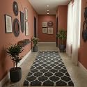 Ultra Premium Shaggy Polyester Micro Rug | Super Soft Fluffy Carpet | Non-Slip Washable Area Rug for Bedroom Living Room – (Grey M, 4x8 feet, Rectangular)