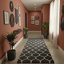 Ultra Premium Shaggy Polyester Micro Rug | Super Soft Fluffy Carpet | Non-Slip Washable Area Rug for Bedroom Living Room – (Grey M, 3x8 feet, Rectangular)